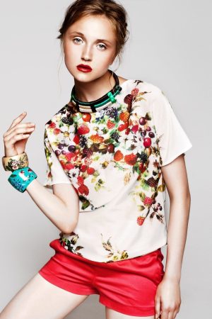 Retro Flower Pattern Black Dress