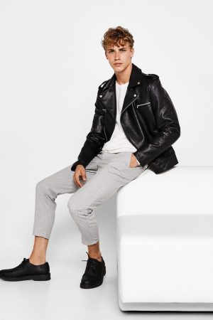 Faux Leather Biker Jacket