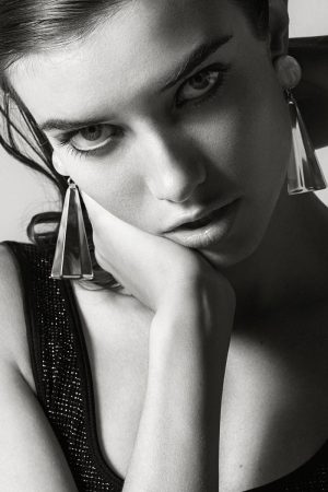 Dress With Metalic Thread