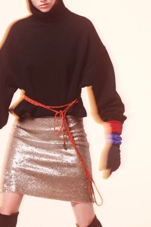 Contrasting Hooded Sweatshirt